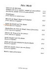 Le chalet du cervin menu