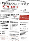 L'ATELIER DE DONAT menu