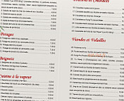 Le Lys d'Or menu