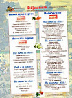 Le Lys d'Or menu