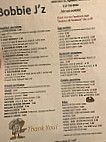 Bobbie J'z menu