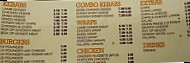 Atalay's Kebab Van menu