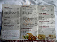 Red Dragon Chinese Take Away menu