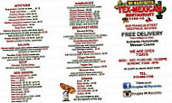 Mi Ranchito Tex Mex menu