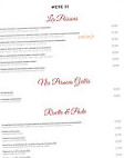 Le Grand Balcon menu