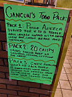 Cancun Mexican Grill menu