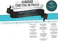 Le Cul de Paille menu