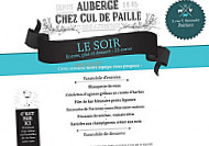 Le Cul de Paille menu