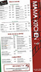 Mama Kitchen Caffe menu