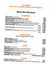 De L'arbois menu