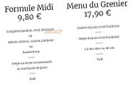 Le Grenier à Crêpes menu