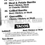 Taco John's Piatti