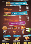 Fiz Burger menu