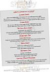 The Sun Inn menu