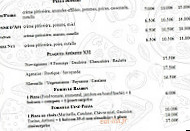 La Pât'a Pizza menu