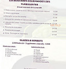 Les Turbulentes menu