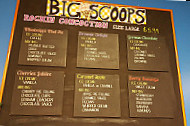 Big Scoops Creamery menu