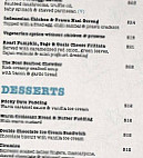 The Boat Mindarie menu