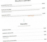 Brasserie Auteuil menu