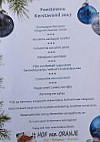 Hof Van Oranje menu