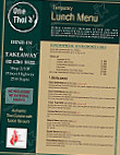 One Thai Restaurant menu