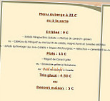 Auberge Du Musee menu