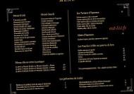 Le Chérine menu