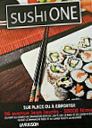 Sushi One menu