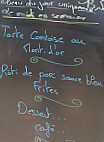 Le P'tit Comtois menu