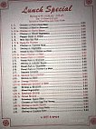 Hunan Chinese menu