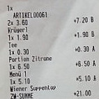 Bernardstüberl menu