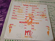 Mama Africa menu