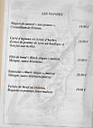 Le Lodge menu