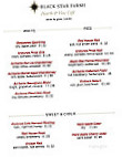 Black Star Farms menu