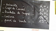 Brasserie De La Paix menu