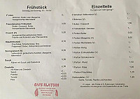 Café Klatsch menu