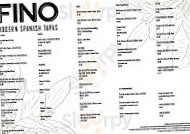 Fino Tapas menu