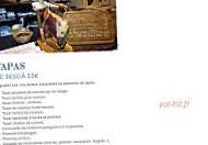 Le Comptoir Saint Sernin menu