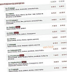 Le Kiosque à Pizzas menu