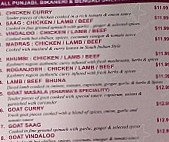 Sharamas Indian Sweet & Curry House menu