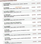 Le Kiosque à Pizzas menu