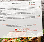 Salam Pizza menu