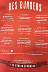 Issy fast burger menu