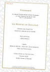 La Voile menu