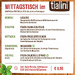 Tialini menu