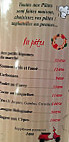 Pastificci menu