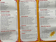 Le Dragon Du Mandarin menu