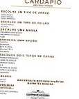 Cantinho Mineiro menu