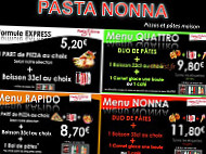 Pasta Nonna menu