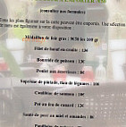 Restaurant le Chevet de Saint Barnard menu